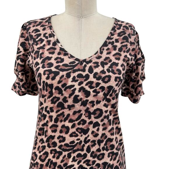 Generation Love Tiffany Classic Leopard Print T-Shirt‎ Mini Dress Size XXS - Picture 3 of 16